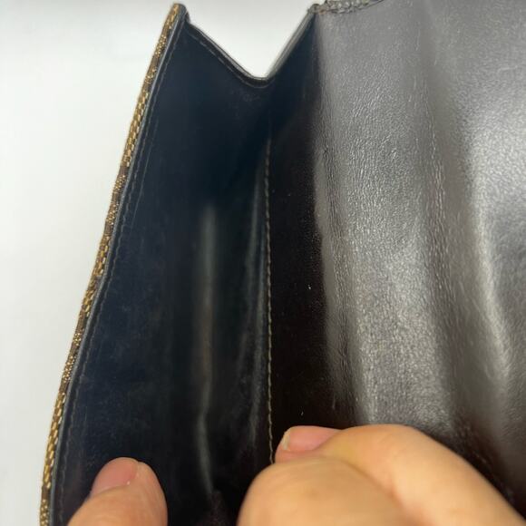 GUC Gucci Vintage Tan Sherry Wallet - Picture 6 of 9